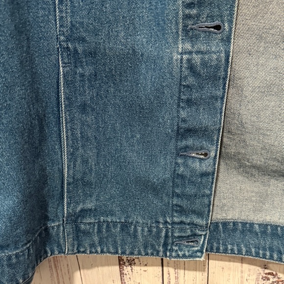 Vintage L.L. Bean Women's Trucker Jean Jacket XS Petite - Picture 5 of 10